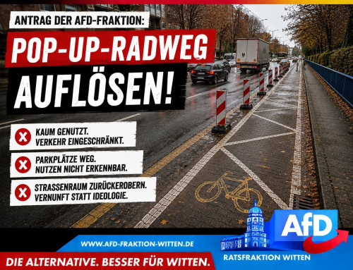 AfD-Antrag im Verkehrsausschuss: Pop-Up-Radweg an der Dortmunder Straße auflösen!